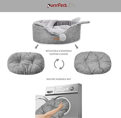 Oval Pet Beds for Cats and Small Dogs