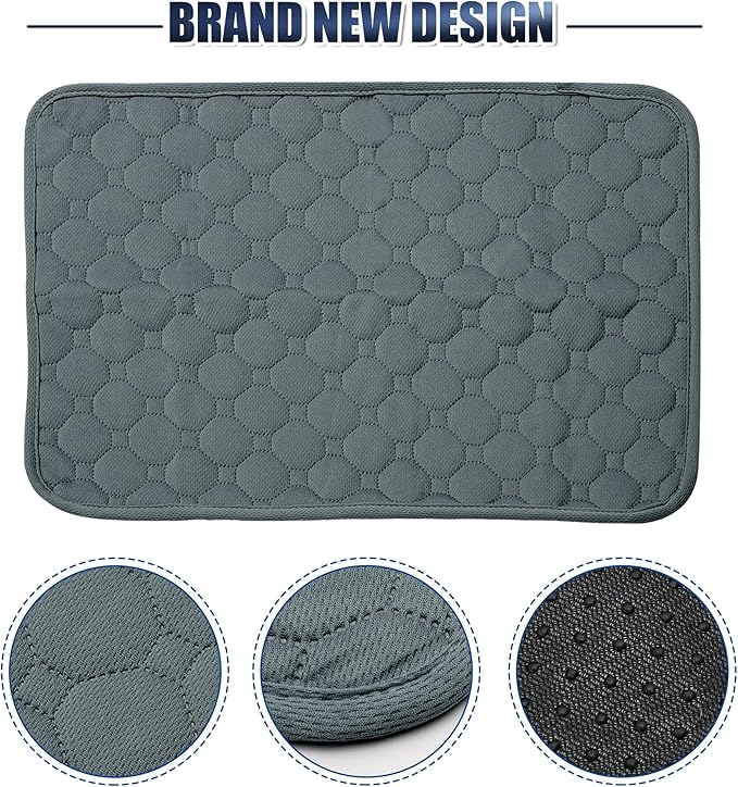 X AUTOHAUX Dog Seat Cover Reuse Car Seat 50x35cm Grayblue