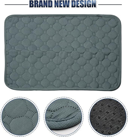 X AUTOHAUX Dog Seat Cover Reuse Car Seat 50x35cm Grayblue