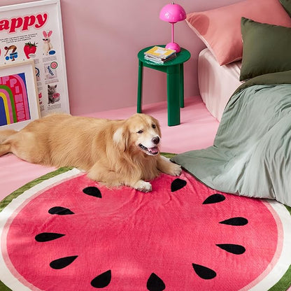 Lesure Dog Blankets for Large Dogs 350GSM Flannel 60"x60", Red