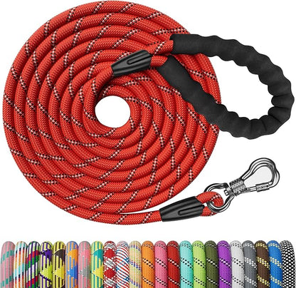 NTR Long Leash for Dog Training 50FT Red