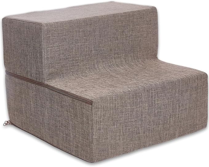 Best Pet Supplies Portable Foldable Foam Pet Stairs/Steps for Couch 2-Step (H: 12")