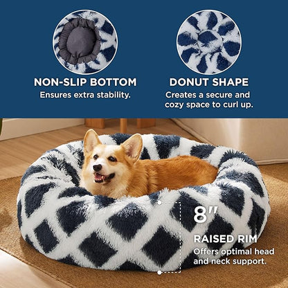 Bedsure Calming Dog Bed for Medium Dogs 30 inches 45 lbs