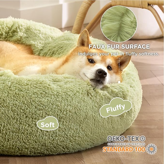 Bedsure Calming Dog Bed for Medium Dogs 45 lbs 30 inches
