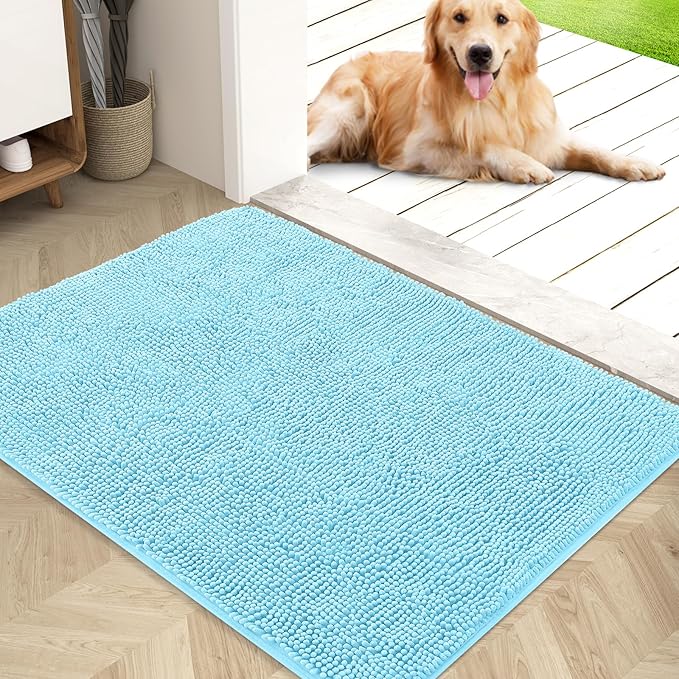 OLANLY Dog Door Mat for Muddy Paws 40x32