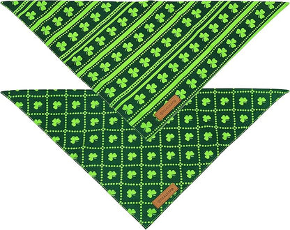 Realeaf St. Patrick's Day Dog Bandanas 2 Pack
