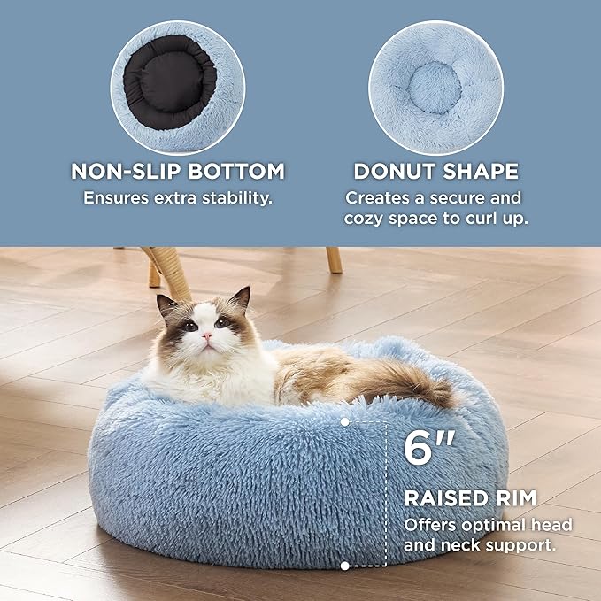 Bedsure Calming Cat Bed for Indoor Cats 15 lbs 20 inches