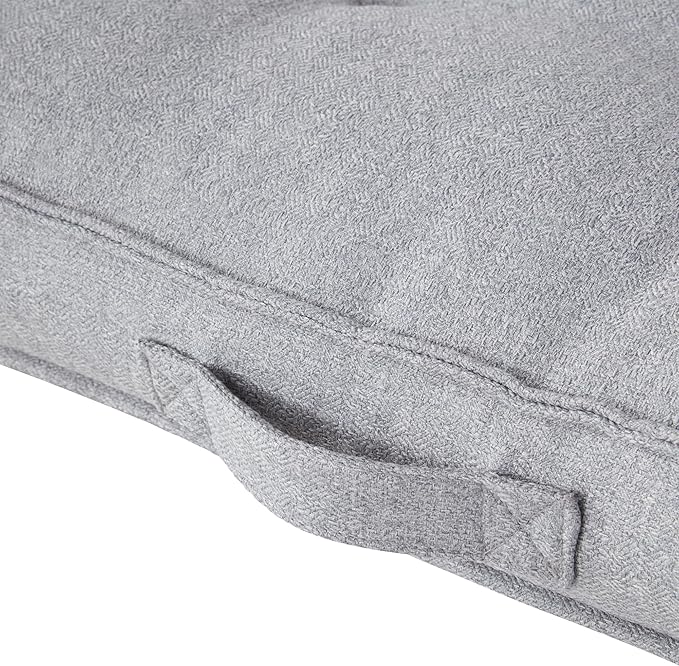 Happy Hounds Milo Square Tufted Pillow Dog Bed (40" x 40"), 40.0" 40.0" W 6.0" Th