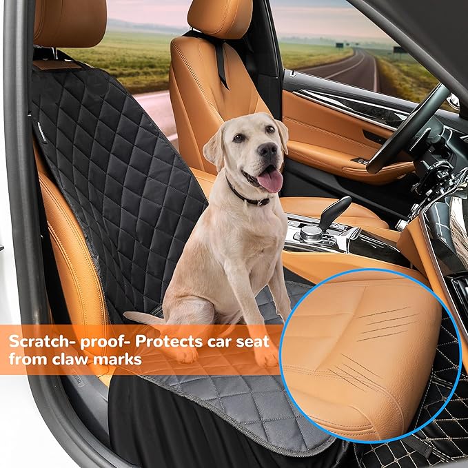 URPOWER Dog Car Seat Cover for Front Seat 100% Waterproof