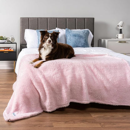 PetAmi Dog Blanket for Large Medium Dogs Pink 40x60