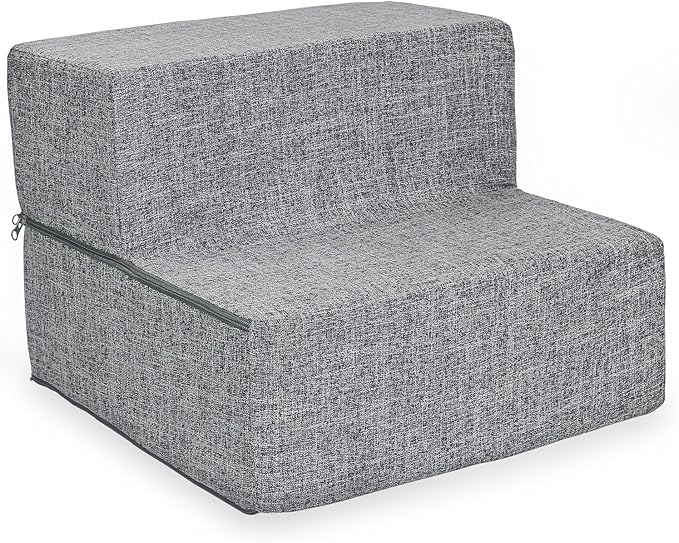 Best Pet Supplies Portable Foldable Foam Pet Stairs/Steps for Couch 2-Step (H: 12")