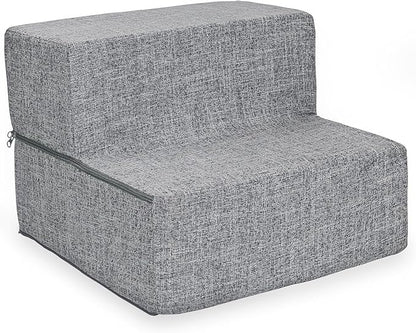 Best Pet Supplies Portable Foldable Foam Pet Stairs/Steps for Couch 2-Step (H: 12")