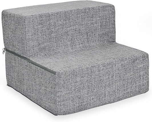 Best Pet Supplies Portable Foldable Foam Pet Stairs/Steps for Couch 2-Step (H: 12")