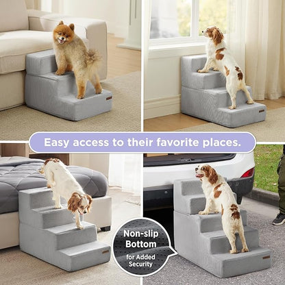Lesure Dog Stairs for Small Dogs 3 Steps