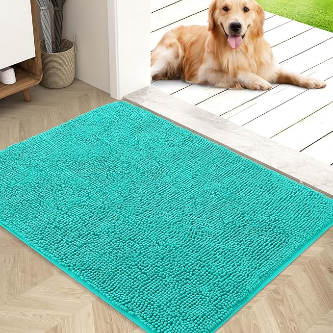 OLANLY Dog Door Mat for Muddy Paws 40x32