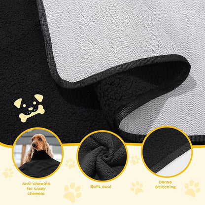 BALAPET Chewproof Dog Blanket for Medium & Large Dogs Chewers(40 * 50IN)