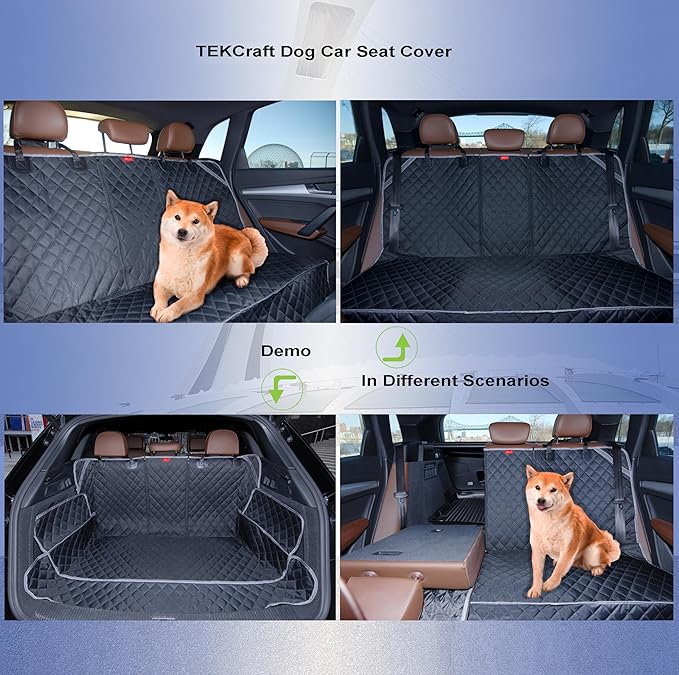 Dog Car Seat Cover Pet Backseat Cover Bench