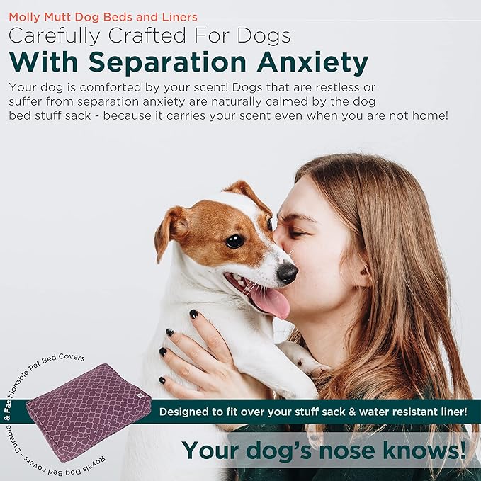 Molly Mutt Medium to Large Dog Bed Cover 27”X36”X5’’ - 100% Cotton