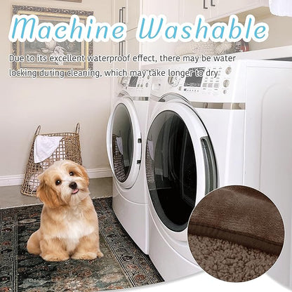 NICETOWN Waterproof Dog Blanket 24" × 32", Brown