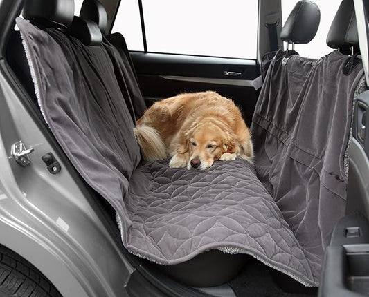 Waterproof Microfiber Zippered Pet Hammock Seat Cover 62“ W 75“