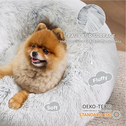 Bedsure Calming Dog Bed for Small Dogs 23 inches 25 lbs