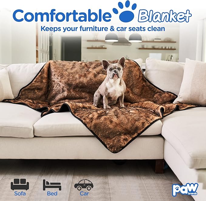 PupProtector Waterproof Throw Blanket for Dogs and Cats (60" L 50" W)