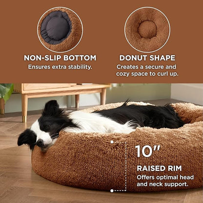 Bedsure Calming Dog Bed for Large Dogs 36 inches 100 lbs