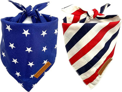 Realeaf 4th of July Dog Bandanas 2 Pack