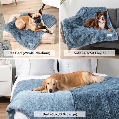 PetAmi Waterproof Dog Blanket for Small Medium Dogs 29x40 Light