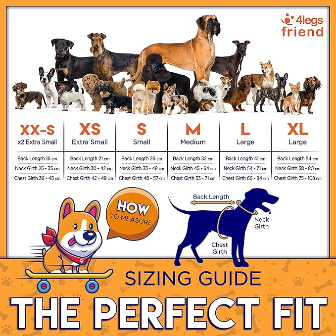 Dog Safety Reflective Lightweight Vest 6 Sizes