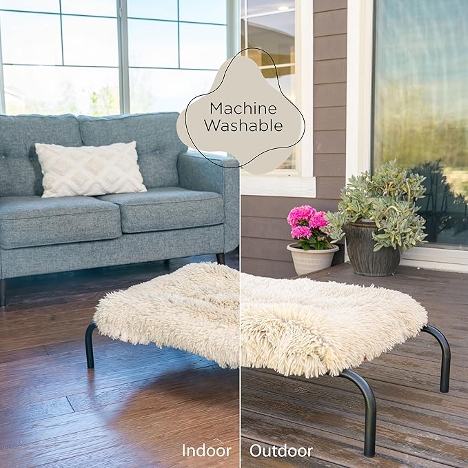 Best Friends by Sheri 4-in-1 Orthopedic Nap Mat Shag Dog Mat for Elevated Dog Beds and Dog Crates 22x28