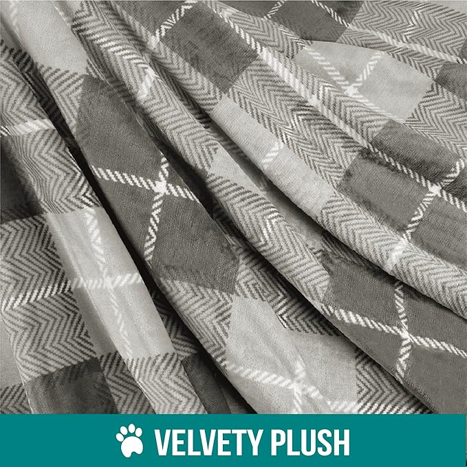 PetAmi Waterproof Dog Blanket for Small Medium Dog 29x40 Plaid