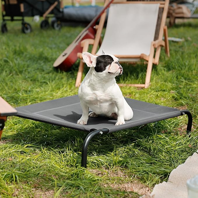 Bedsure Medium Elevated Cooling Outdoor Dog Bed 43 inches
