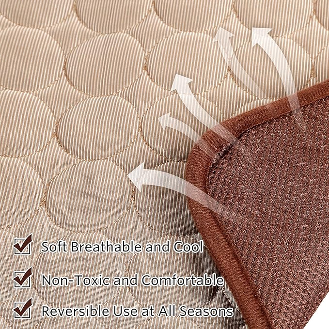 SHEJIZE Dog Cooling Mat 28x40inch/70x100cm, Fabric,
