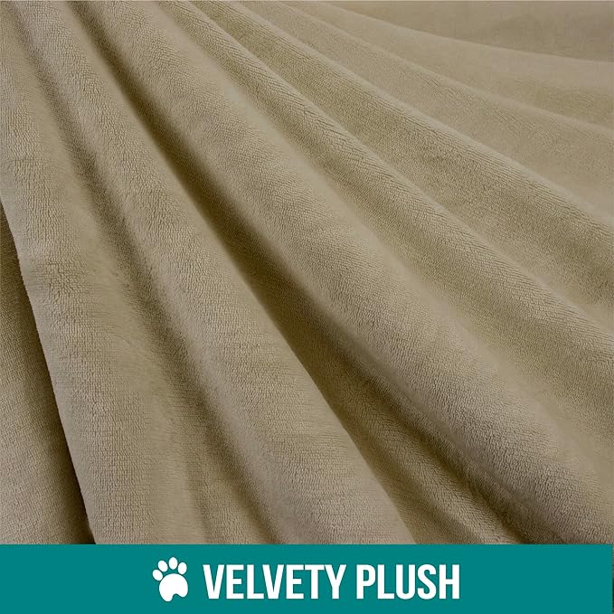 PetAmi Waterproof Dog Blanket for Small Medium Dog 29x40 Taupe