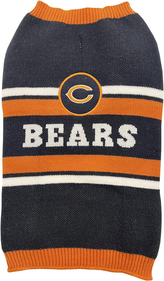 Pets First NFL Chicago Bears Dog Sweater (CHI-4179-LG)