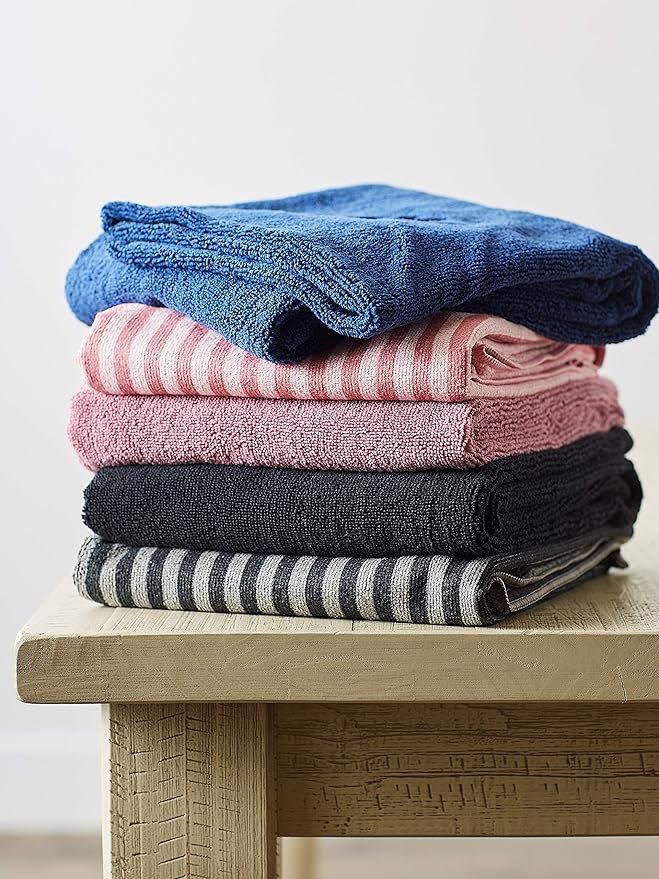 Bone Dry Pet Grooming Towel Collection Absorbent Microfiber X-Large 41x23.5", Striped