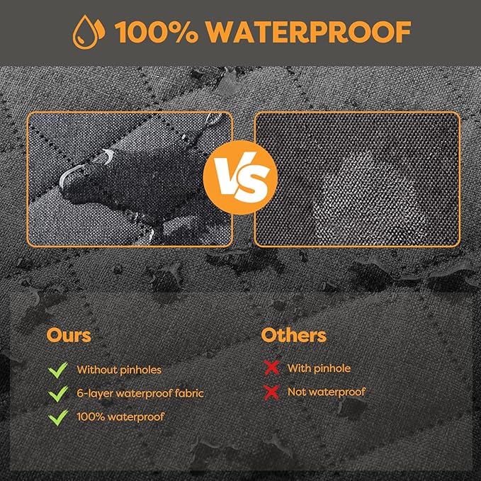 nzonpet Dog Car Seat Covers for Backseat 100% Waterproof F150- Gray