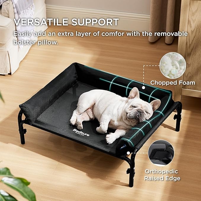 Bedsure Elevated Raised Outdoor Dog Bed 32 inches