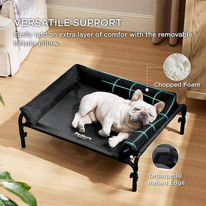 Bedsure Elevated Raised Outdoor Dog Bed 32 inches