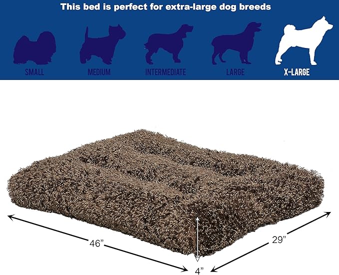 Midwest Homes for Pets Deluxe Dog Beds 1-Year Warranty, 46.0" L 28.0" W 4.0" Th