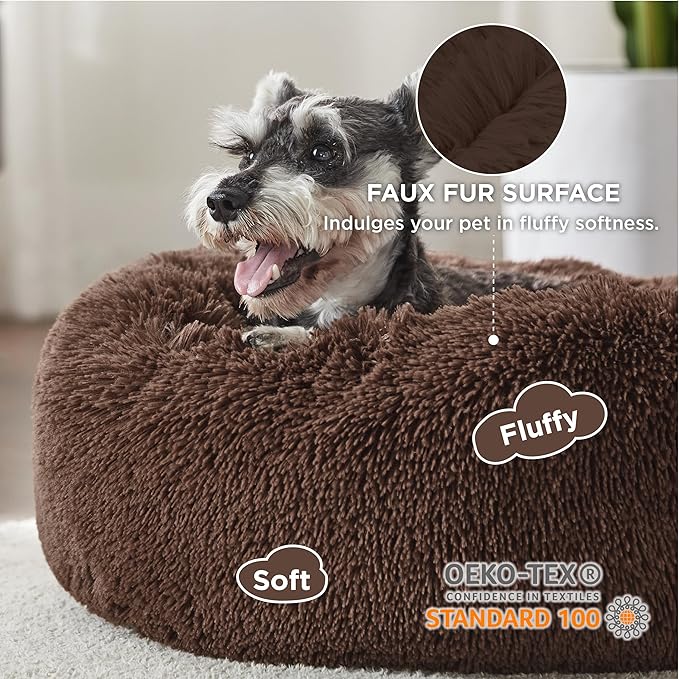 Bedsure Calming Dog Bed for Small Dogs 23 inches 25 lbs