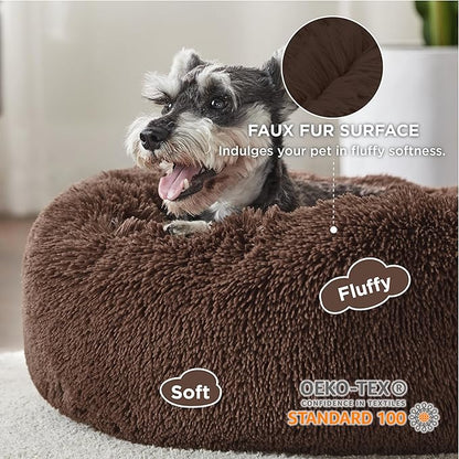 Bedsure Calming Dog Bed for Small Dogs 23 inches 25 lbs