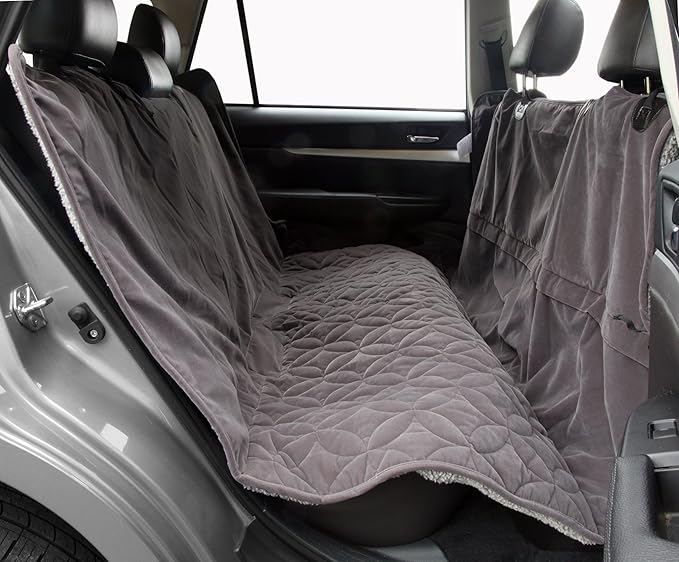 Waterproof Microfiber Zippered Pet Hammock Seat Cover 62“ W 75“