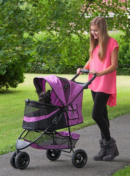 Pet Gear No-Zip Special Edition 3 Wheel Pet Stroller for Cats/Dogs 4 colors