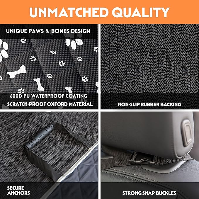 Dog Seat Cover 6 in 1 Trunk, 600D Durable