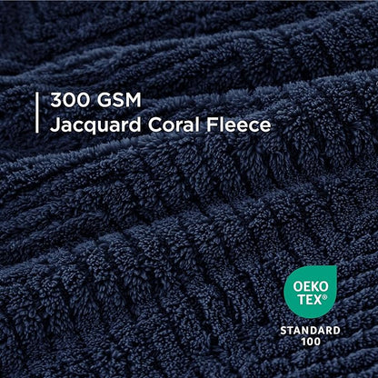 Bedsure Dog Blanket for Large Dogs Washable 300GSM Coral 40x50IN