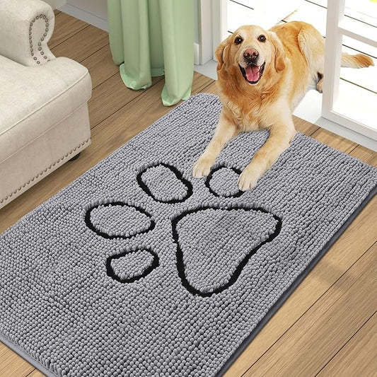smiry Dog Door Mat for Muddy Paws (36x24 Inches,