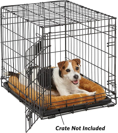 MidWest Homes for Pets Bolster Dog Bed 24L-Inch Cinnamon Dog Bed or Cat Bed w/ Comfortable Bolster 24-Inch Dog