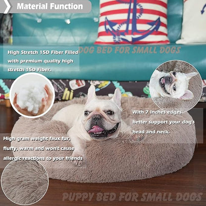 nononfish Puppy Beds for Small Dogs Washable 23 Inches